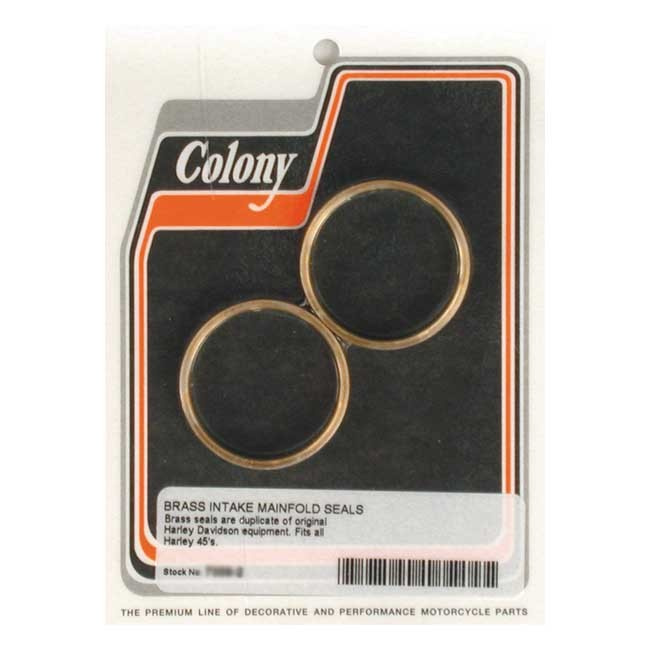 Colony, Manifold Intake Seals. Plumber Style 32-73 45