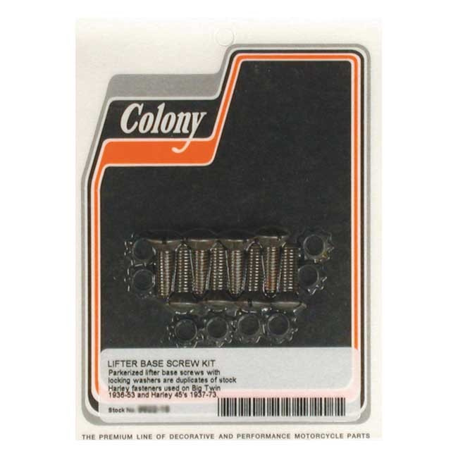Colony, Tappet Block Mount Kit. Oem Style, Black 30-E53 B.T., 37-73 45