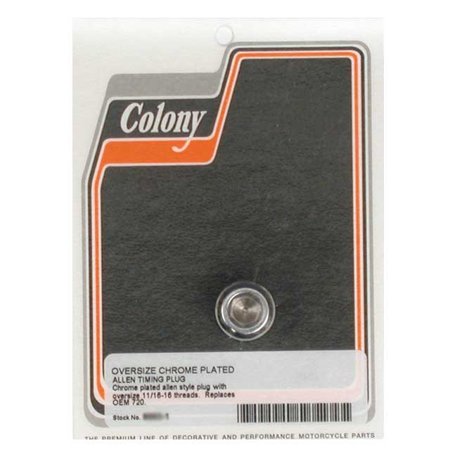 Colony O.S. Timing Plug Only 38-99 B.T.(Excl. Tc), 52-03 Xl