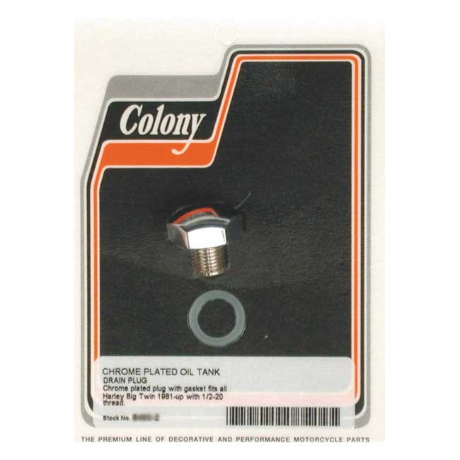 Colony Domed Hex Drain Plug Oil Tank: 41-84 Fl, 71-84 Fx, L81-92 Flt,