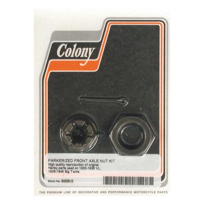 Colony Axle Nut Kit. Front 36-45 B.T., 30-36 B.T. Sv