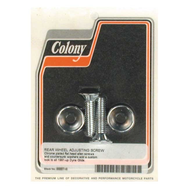 Colony Axle Adjuster Hardware 93-05 Dyna