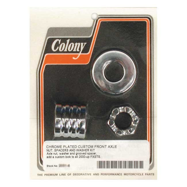 Colony Axle Spacer Kit Front, Grooved 00-06 Fxsts(Nu