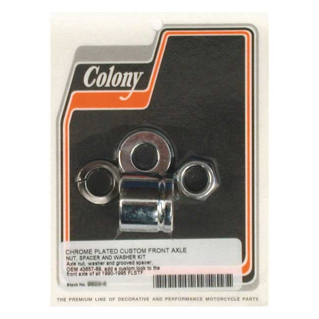 Colony Axle Spacer Kit Front, Grooved 90-95 Flstf