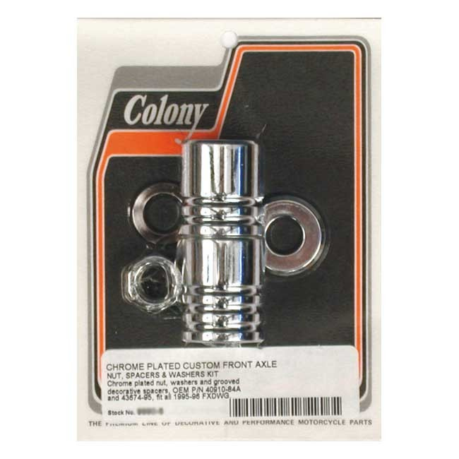 Colony Axle Spacer Kit Front, Grooved 95-96 Fxdwg