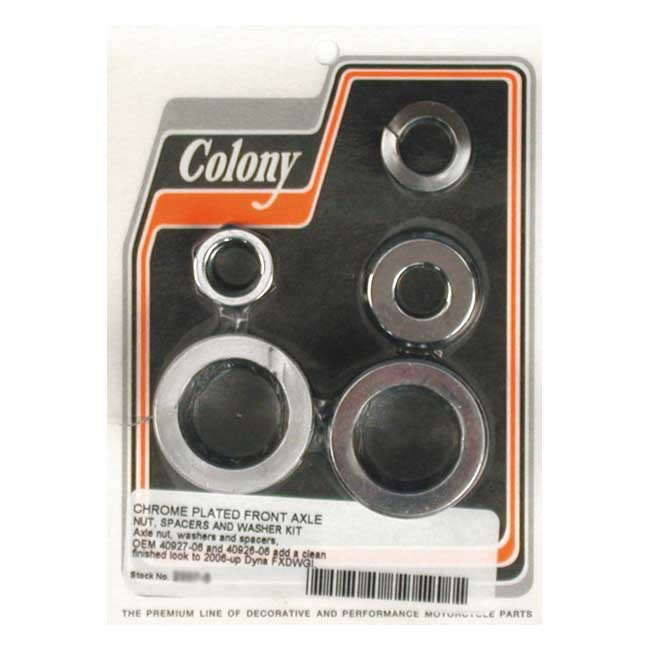 Colony Axle Spacer Kit Front, Smooth 2006 Fxdwg/I (Excl. Fxd Models)
