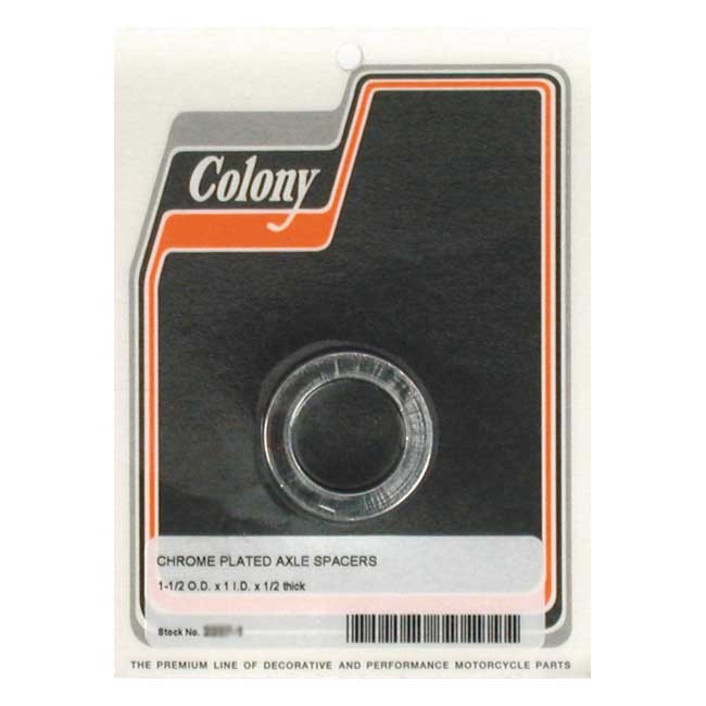 Colony Univ. Axle Spacers 1/2 Inch Long Multifit