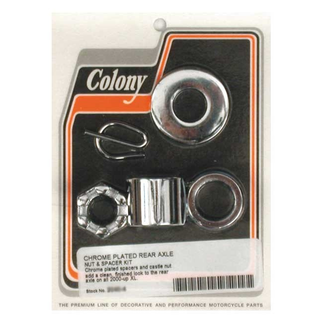 Colony Axle Spacer Kit Rear, Smooth 00-03 Xl
