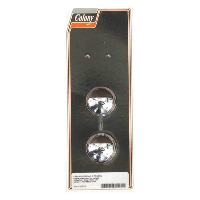 Colony Rear Axle Nut Covers 84-06 Softail