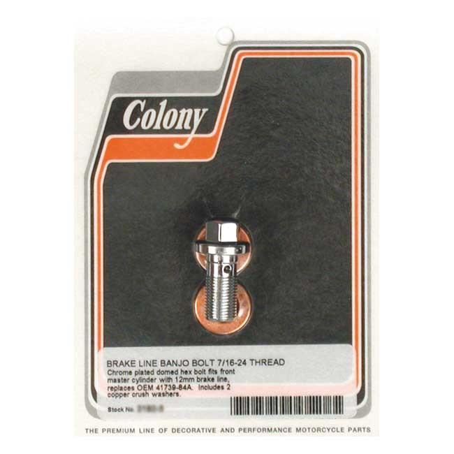 Colony Banjo Bolts, 7/16-24