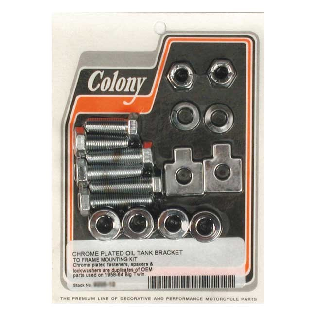 Colony Oil Tank Bracket-Frame Mount Kit 58-64 B.T.