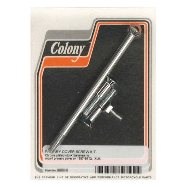 Colony Primary Mount Kit Allen Head, Chrome 57-66 Xl, Xlh