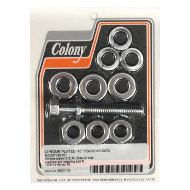 Colony, Transmission Mount Kit. Chrome 29-73 45