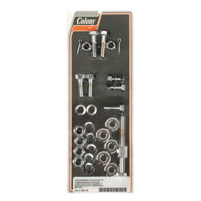 Colony, Transmission Mount Kit. Chrome 36-64 B.T.