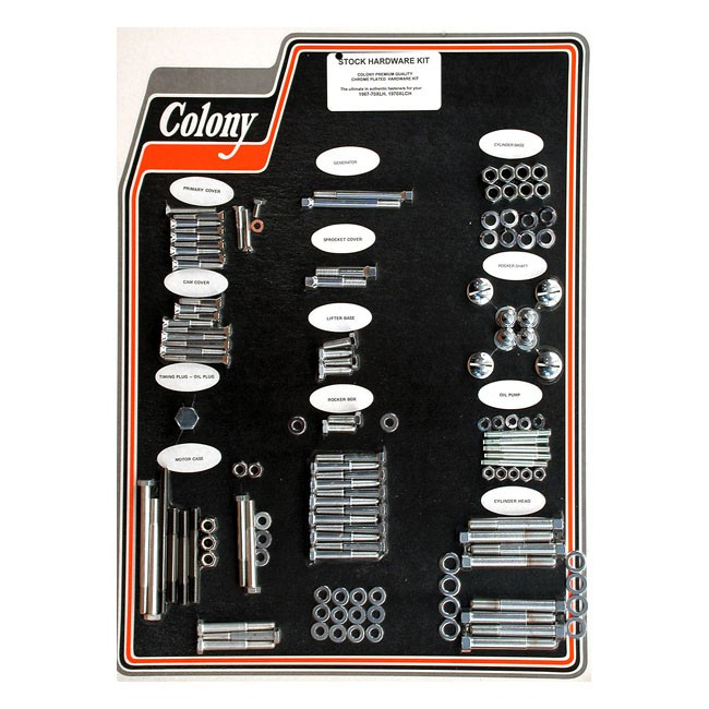 Colony Motor Screw Set 67-70 Xlh, 1970 Xlch
