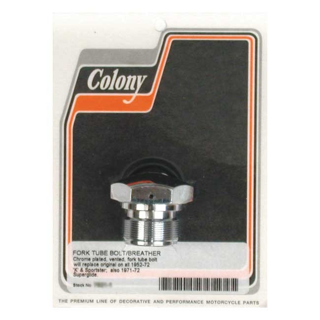 Colony, Fork Tube Cap Bolts 52-72 K, Xl, 71-72 Fx