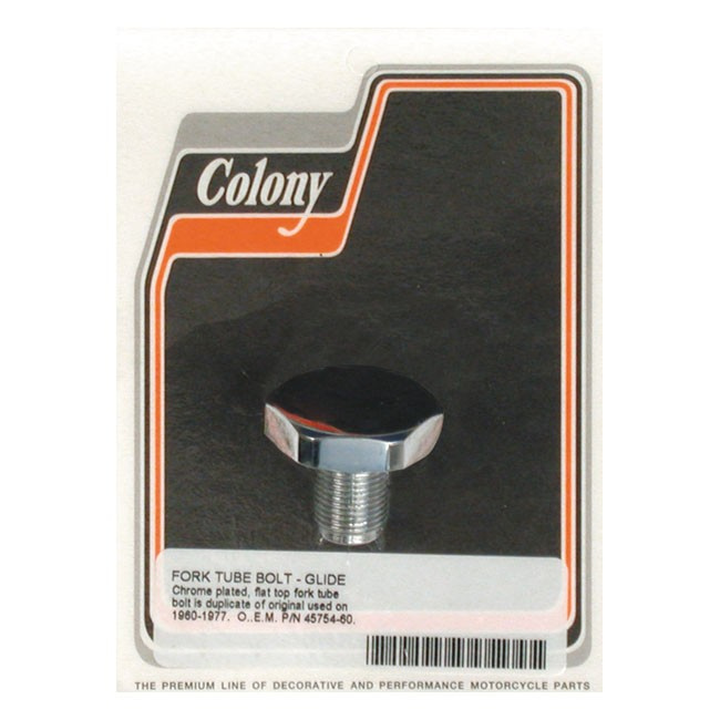 Colony, Fork Tube Cap Bolts 49-E77 B.T.