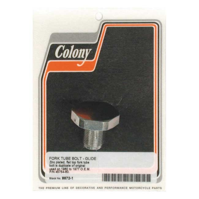 Colony, Fork Tube Cap Bolts 49-E77 B.T.