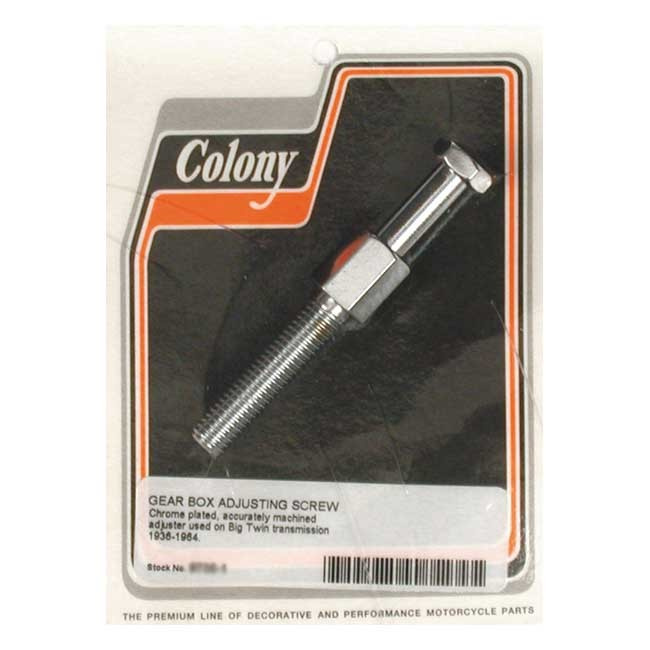 Colony, Transmission Adjuster Bolt. Chrome 36-64 B.T.