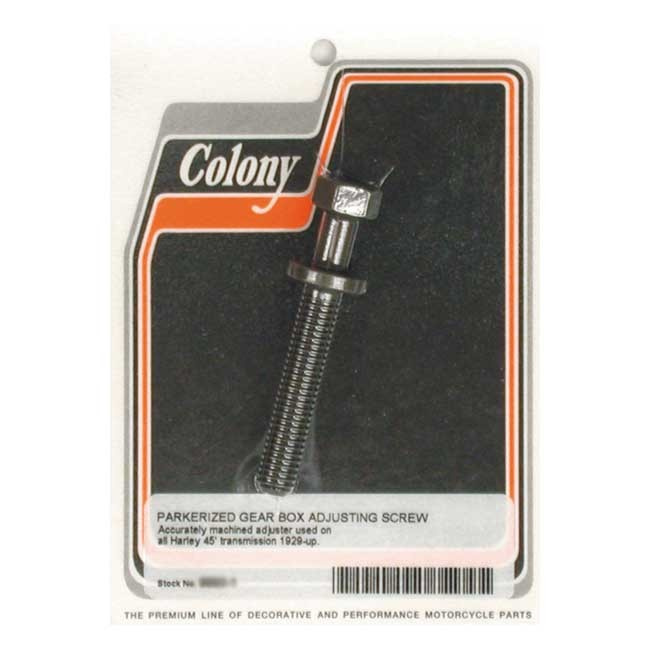 Colony, Transmission Adjuster Bolt. Black Parkerized 29-73 All 45