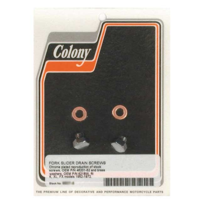 Colony Drain Screws, Fork Slider 52-72 K, Xl, Fx