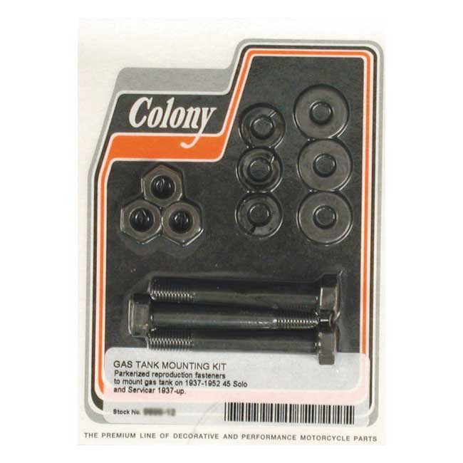 Colony, Oil Tank Mount Kit. Black Parkerized 37-52 All 45