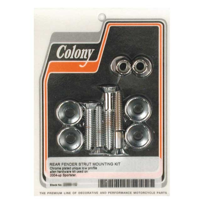 Colony, Fender Strut Mount Kit. Chrome 04-06 Xl