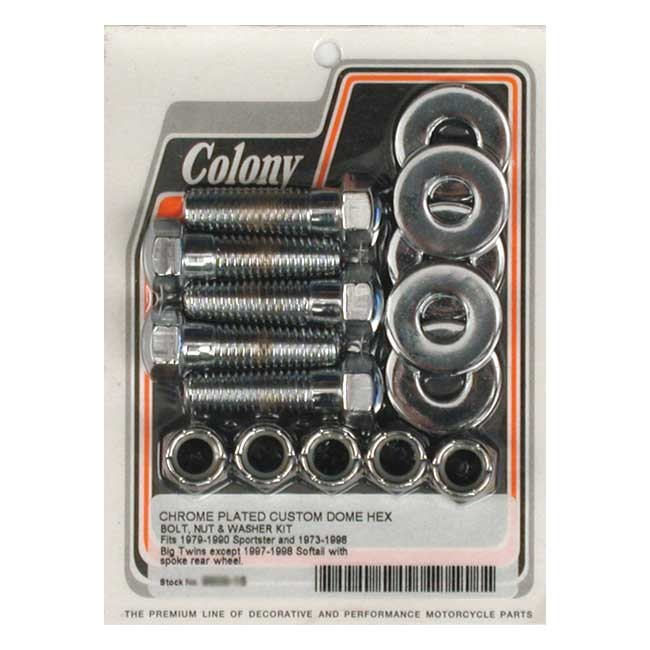 Colony Sprocket Bolt Kit 73-92 B.T., 79-90 Xl(Cast Wheel, Chain & Belt