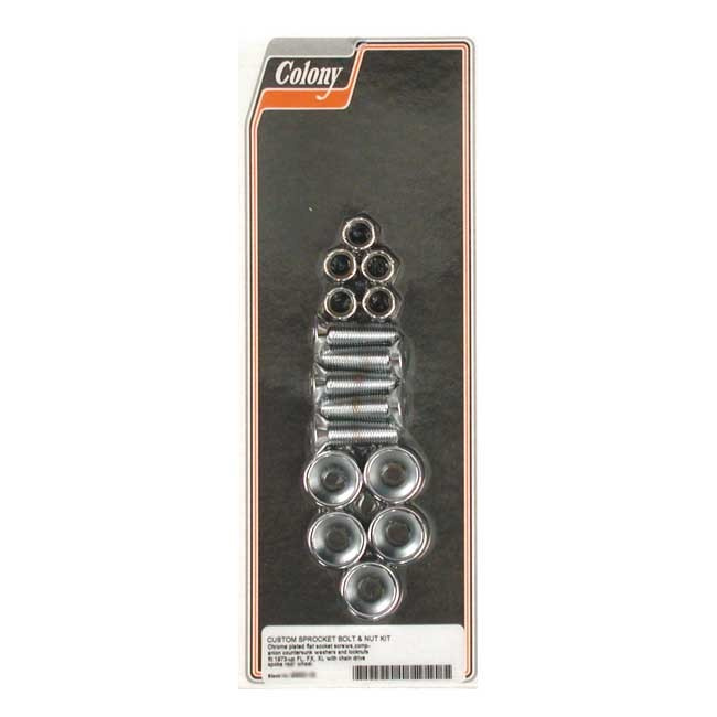 Colony Sprocket Bolt & Nut Kit 73-84 B.T., 79-90 Xl