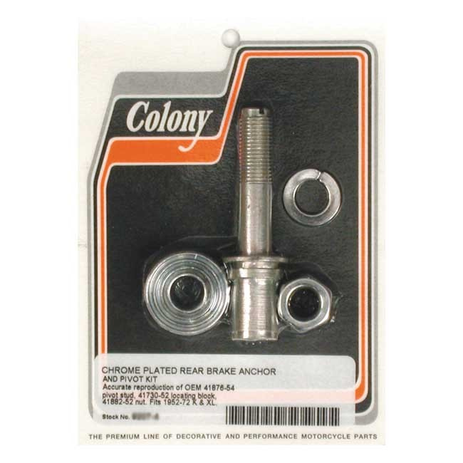 Colony Brake Anchor Pivot Bolt Kit 52-72 K, Kh, Xl
