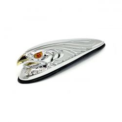 Fender Ornament Eagle Head, Chrome Gold 80-Up Fl, Flt And Flht Models