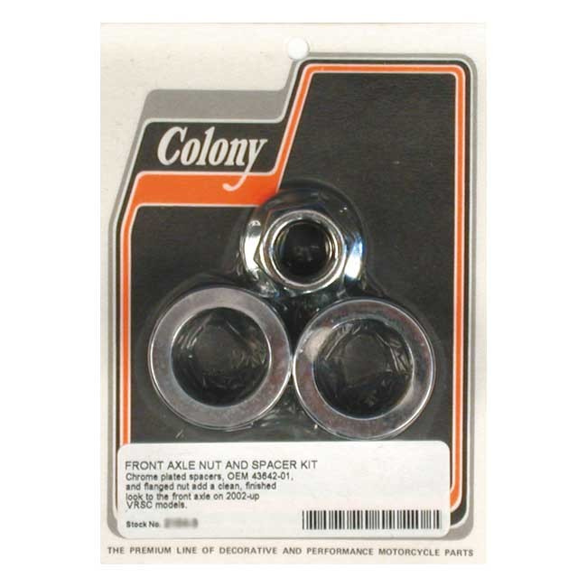 Colony V-Rod Axle Nut & Spacer Kit 02-07 Vrsca