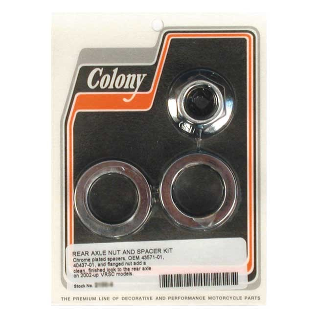 Colony V-Rod Axle Nut & Spacer Kit 02-07 Vrsca