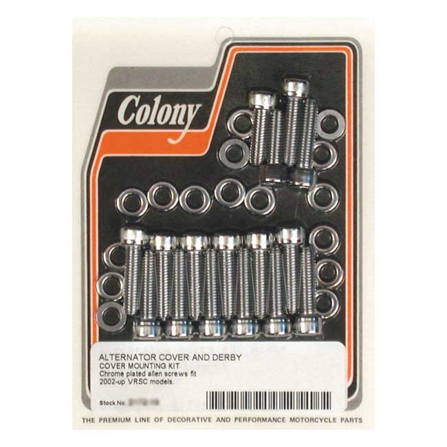 Colony Alternator & Derby Cvr Mount Kit 02-17 V-Rod