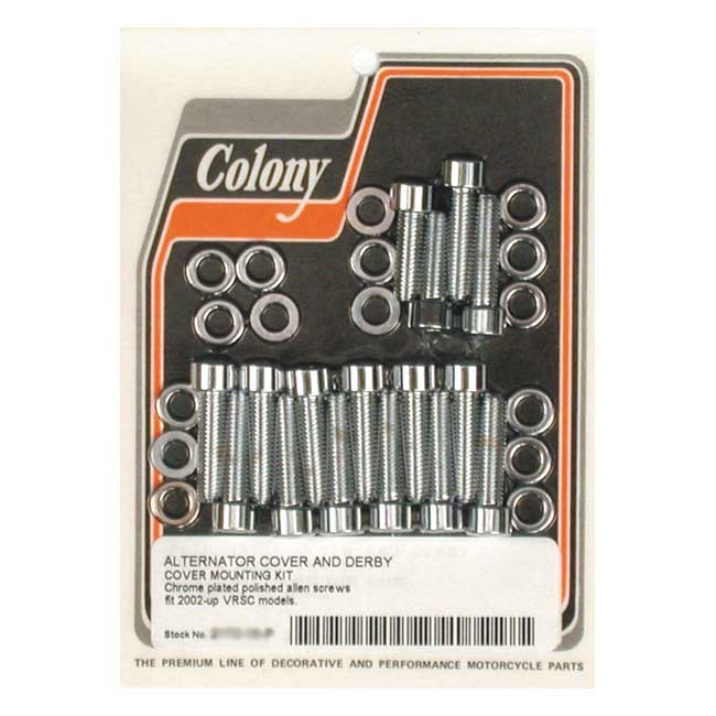Colony Alternator & Derby Cvr Mount Kit 02-17 V-Rod