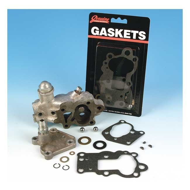 James, Oil Pump Gasket & Seal Kit. Pan/Early Shovel 48-65 Panhead, 66-
