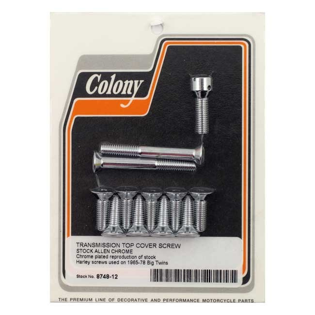 Colony Transm Top Cover Screw Kit 65-78 B.T.