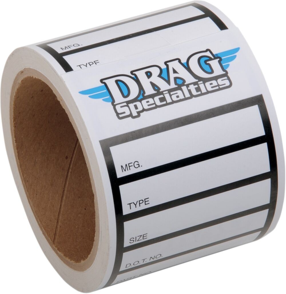 Drag Specialties Tire Labels Tire Label D/S 100Pcs