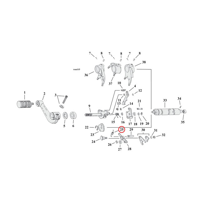 Spring, Detent Arm. Transm. 91-03 Xl (1 Used)