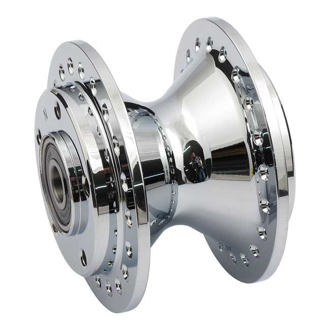 Front Wheel Hub, Chrome 00-03 Fxd, 00-07 Xl Std Dual Disk
