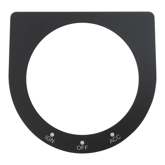 Name Plate, Ignition Switch 04-16 Various Dyna, 15-16 Fld Switchback