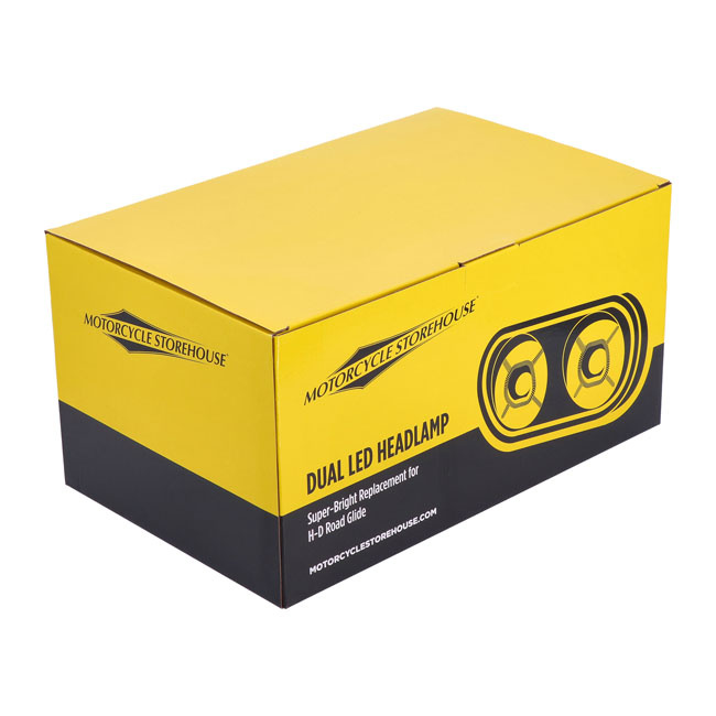 Bright, Rg Dual Led Headlamp Unit Assembly. 15-24 Fltr Road Glides Wit