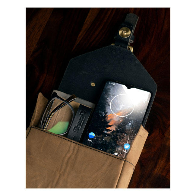 Trip Machine, Tank Pouch / Belt Pouch. Tobacco Brown Universal Perfect