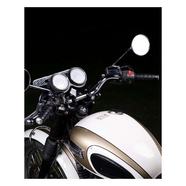 Trip Machine, Leather Handlebar Grip Wraps. Black Universal Handlebar