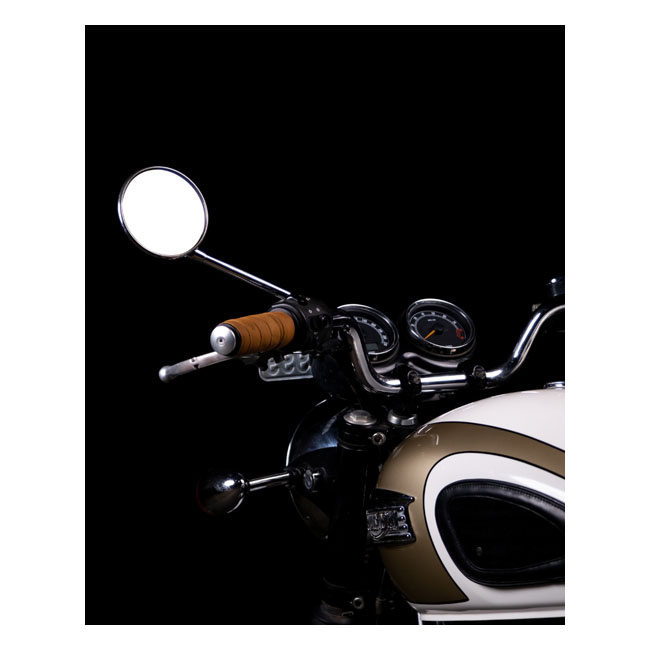 Trip Machine, Leather Handlebar Grip Wraps. Tan Universal Handlebar Gr