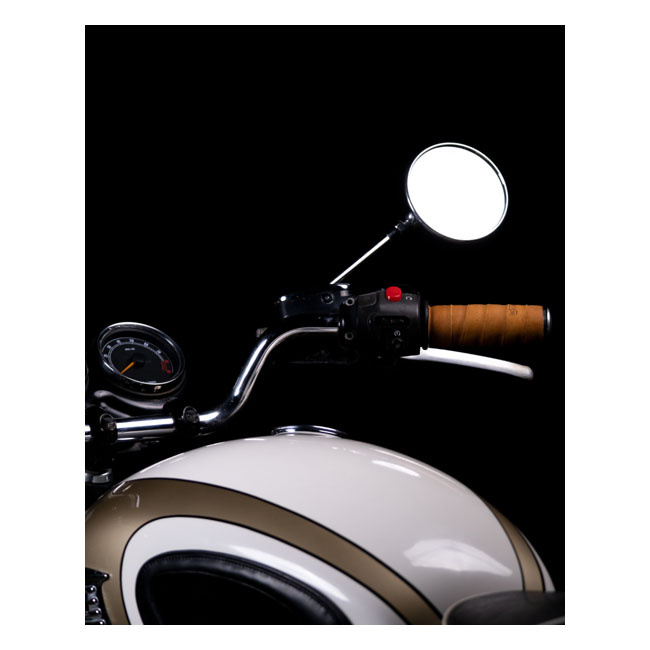 Trip Machine, Leather Handlebar Grip Wraps. Tan Universal Handlebar Gr