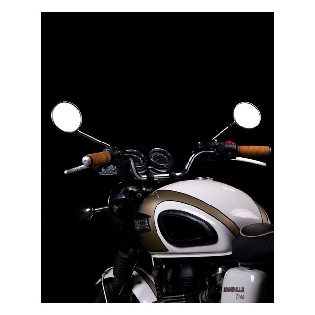 Trip Machine, Leather Handlebar Grip Wraps. Tan Universal Handlebar Gr