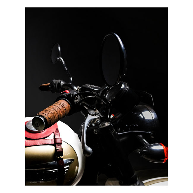 Trip Machine, Handlebar Grip Wraps. Tobacco Perforated Universal Handl