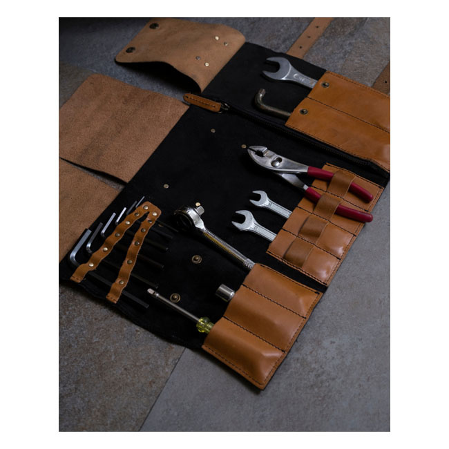 Trip Machine Tool Roll Tobacco / Vintage Tan Universal Handmade From G