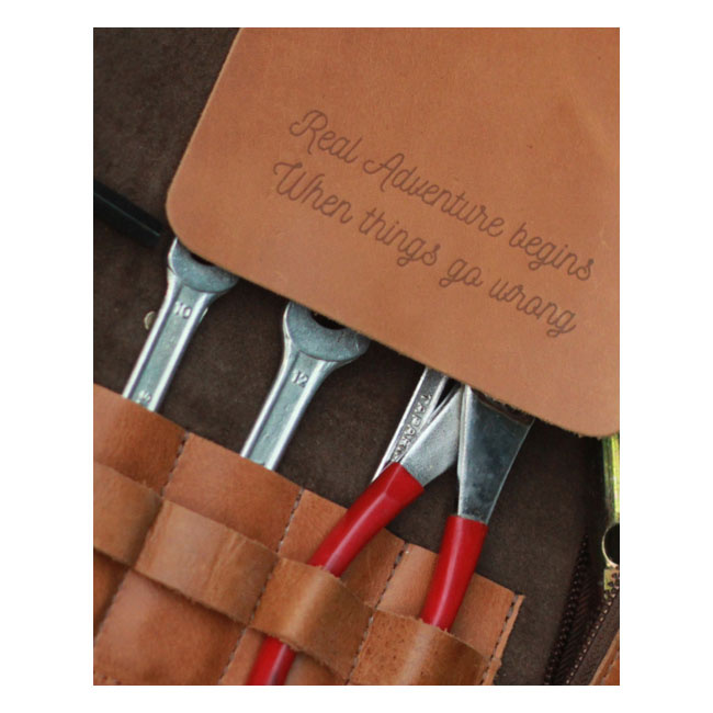 Trip Machine Tool Roll Tobacco / Vintage Tan Universal Handmade From G